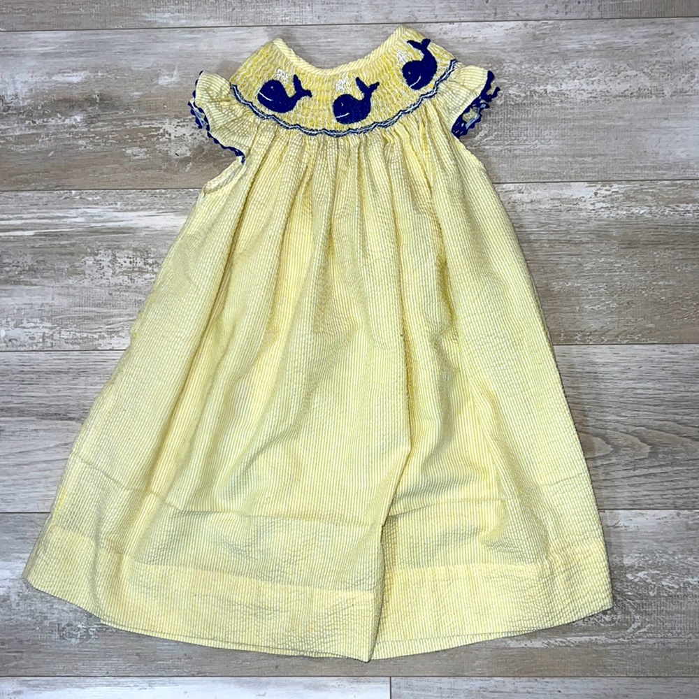 Babeeni whale smocked dress